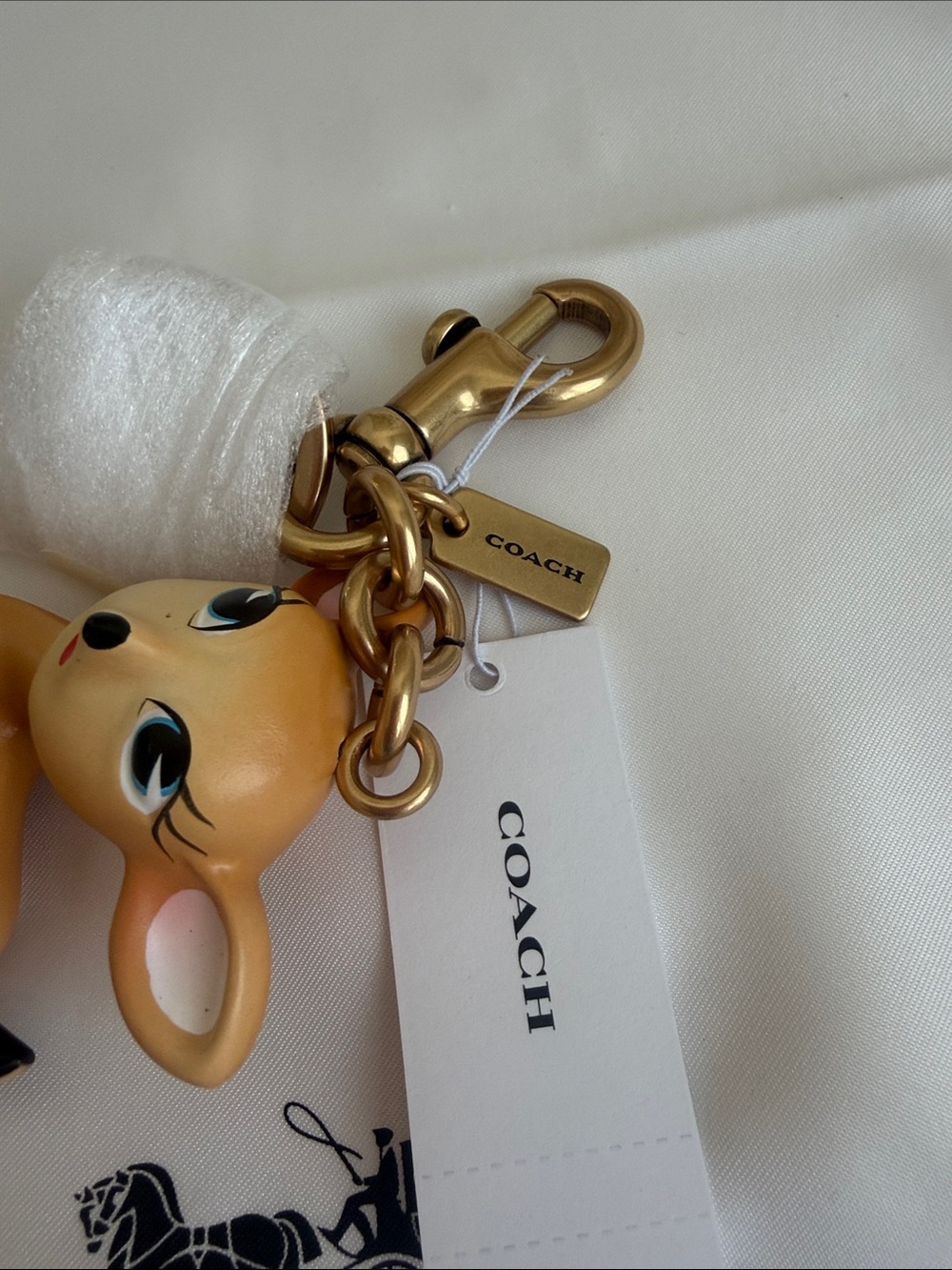 NWT Coach Outlet Deer Bag Charm—Sold Out - Picture 5 of 12